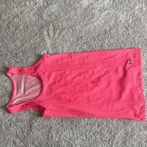 Under Armour Hot Pink Textured Athletic Tank